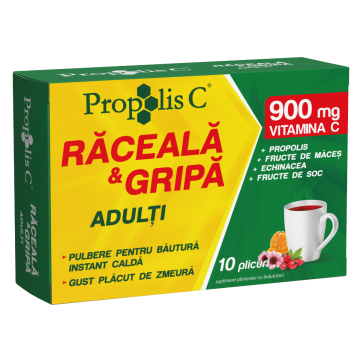 PROPOLIS C RĂCEALĂ și GRIPĂ ADULȚI x 10 pl